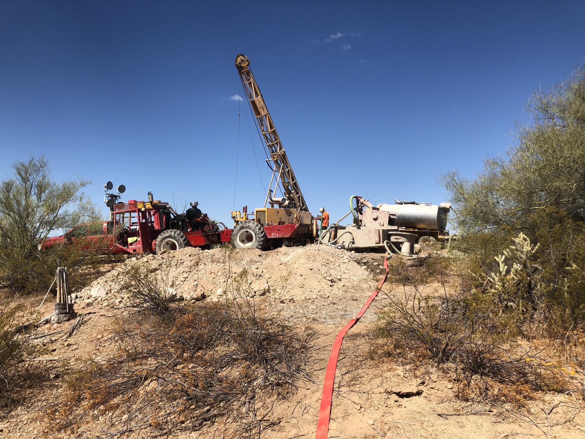 Exploration drilling at a Venture Mines project
